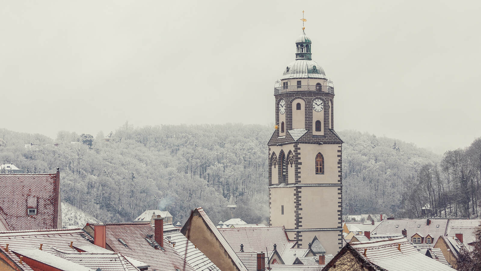 Die Meißner Frauenkirche im Winter