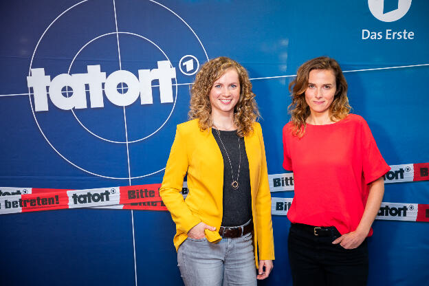 Pressefotografie Tatort Dresden mit Cornelia Gröschel und Karin Hanczewski 